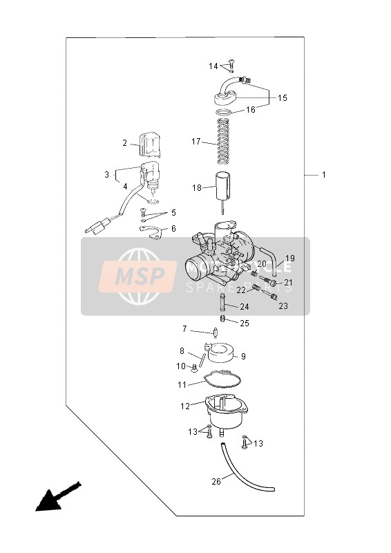 5EUE42160100, Locking Screw, Yamaha, 1